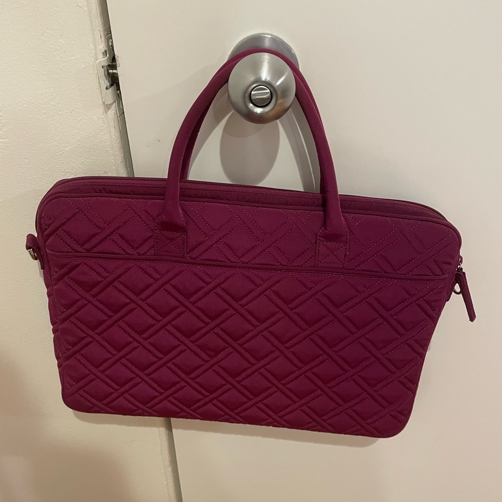 Vera Bradley Pink Laptop Bag with Strap